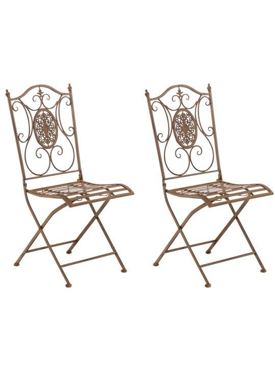 Set 2 scaune Sibell, maro antic