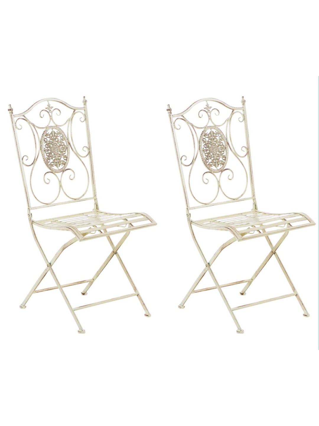 Set 2 scaune Sibell, crem antic