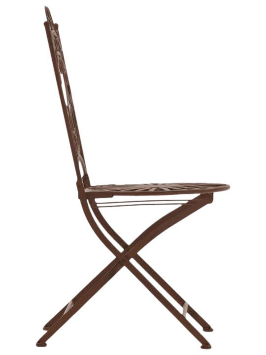 Set 2 scaune Indra, maro antic