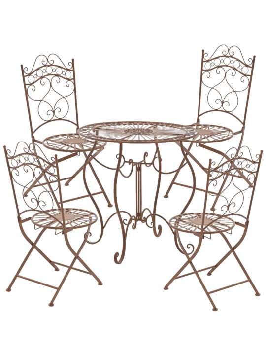 Set 2 scaune Indra, maro antic