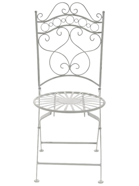 Set 2 scaune Indra, alb antic