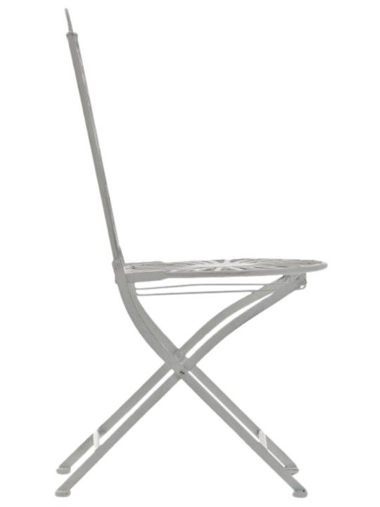 Set 2 scaune Indra, alb antic