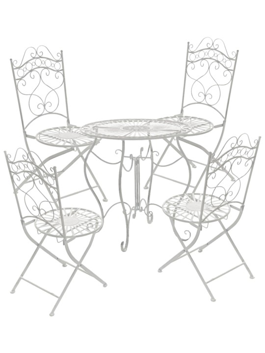 Set 2 scaune Indra, alb antic