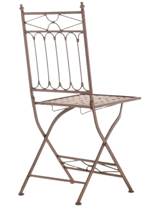 Set 2 scaune pliante Asina, maro antic