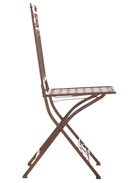 Set 2 scaune pliante Asina, maro antic