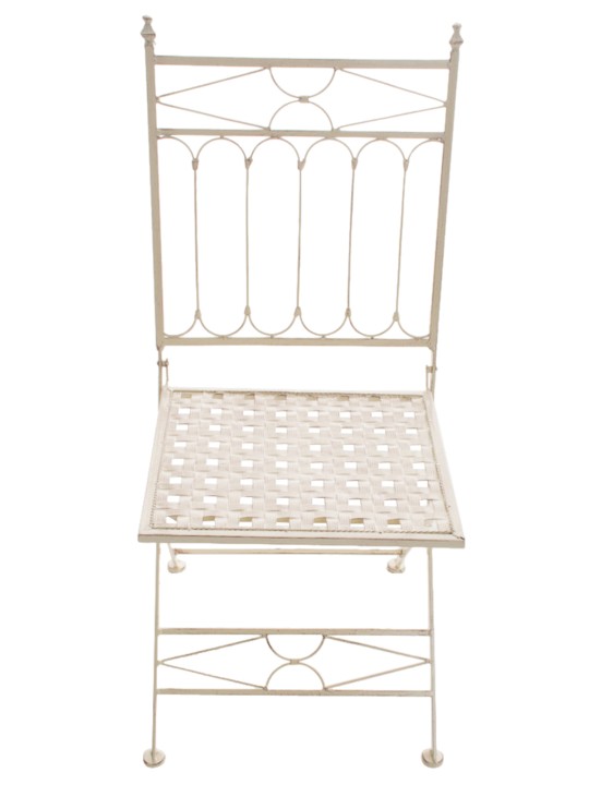 Set 2 scaune pliante Asina, crem antic