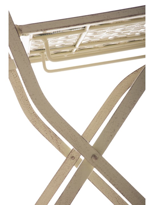 Set 2 scaune pliante Asina, crem antic