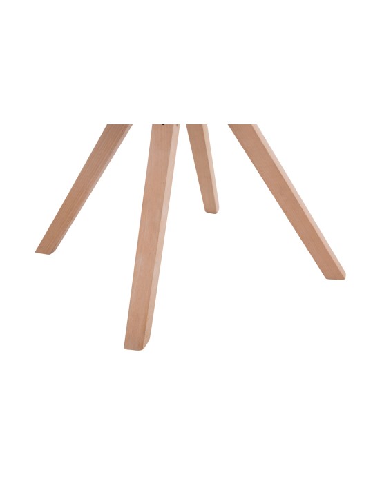 Set 4 scaune vizitator stofa Toulouse Square Natura, albastru