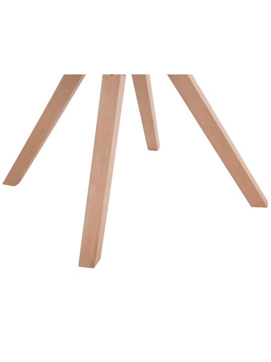 Set 4 scaune vizitator stofa Toulouse Square Natura, maro