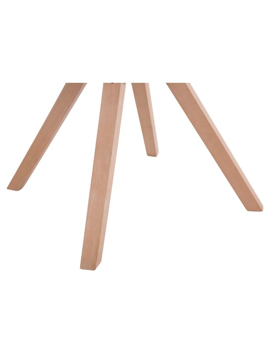 Set 4 scaune vizitator stofa Toulouse Square Natura, crem