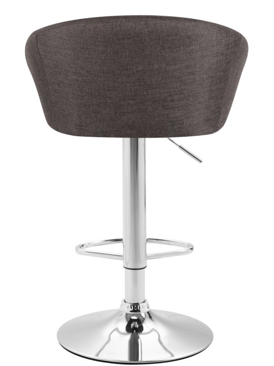 Set 2 scaune de bar Miami V2 stofa crom, gri închis