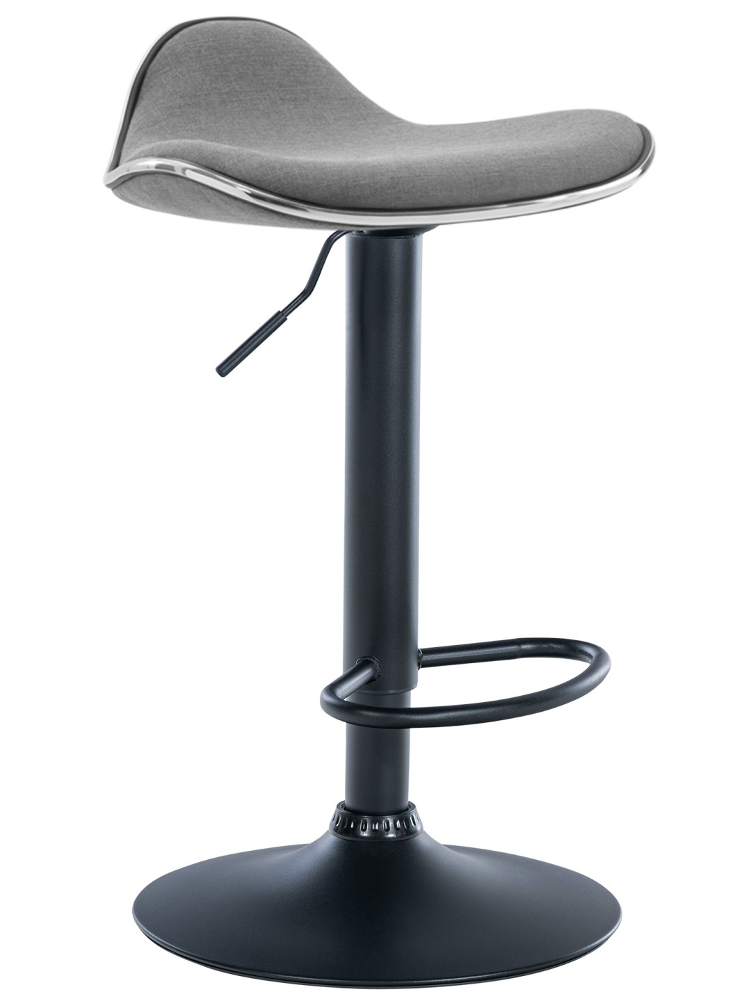 Scaun de bar țesătură Shanghai, gri deschis