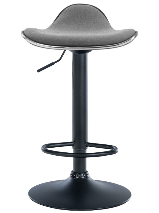 Scaun de bar țesătură Shanghai, gri deschis