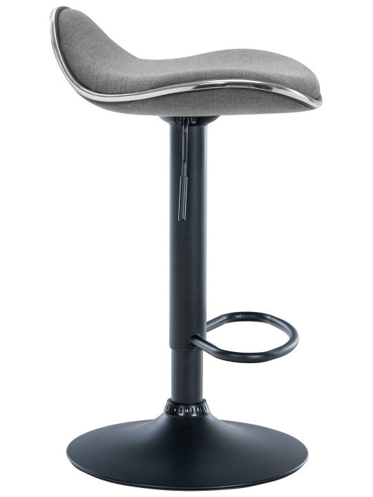 Scaun de bar țesătură Shanghai, gri deschis