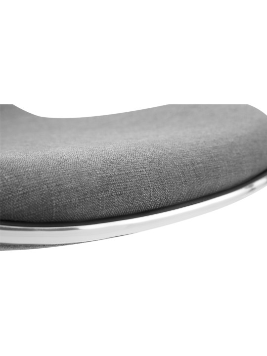 Scaun de bar țesătură Shanghai, gri deschis