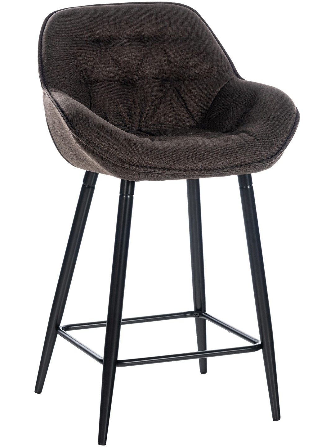 Scaun de bar țesătură Gibson, maro