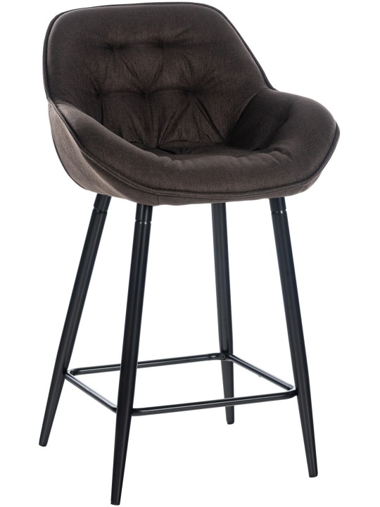 Scaun de bar țesătură Gibson, maro