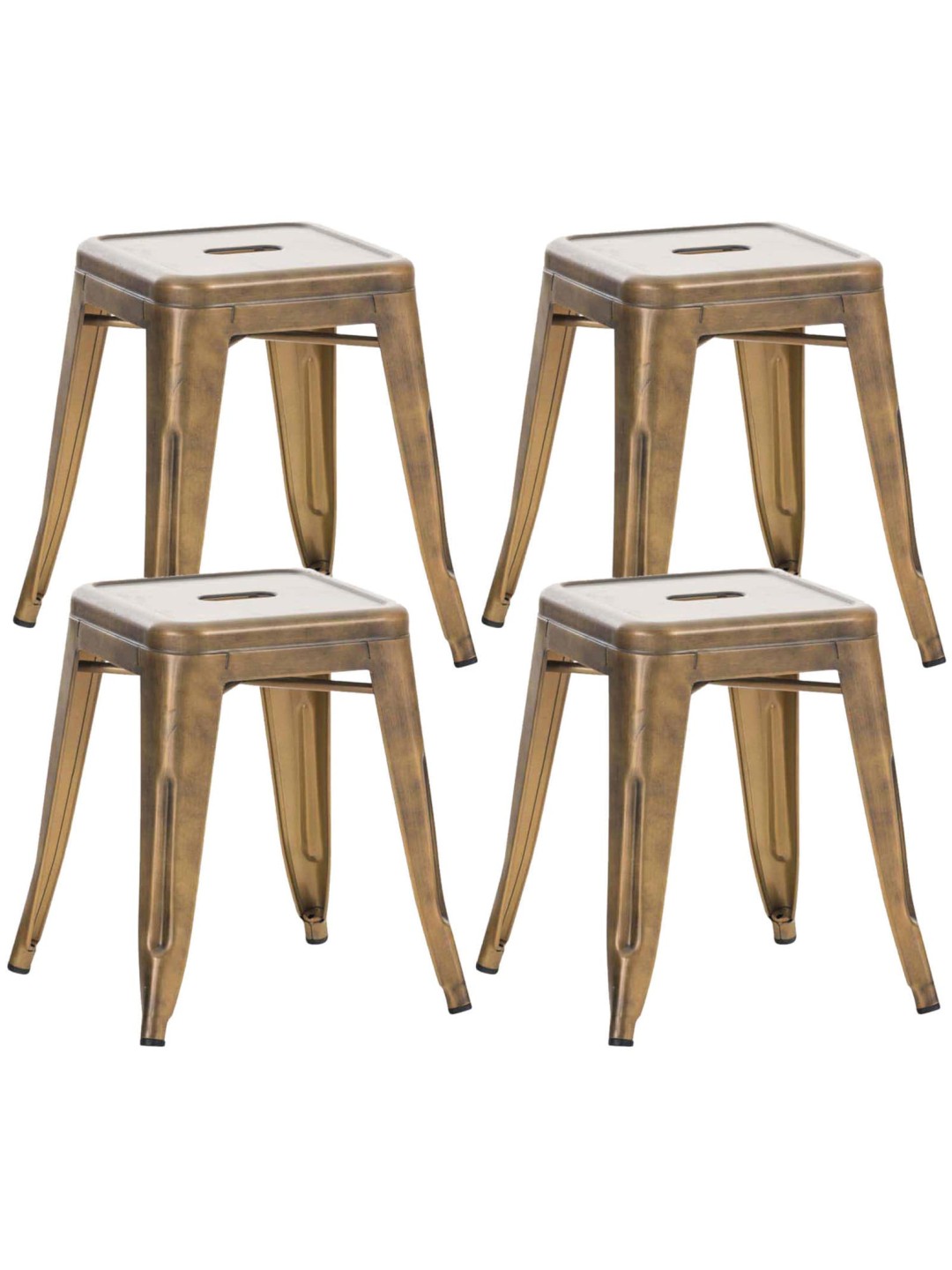 Set 4 taburete Armin, auriu