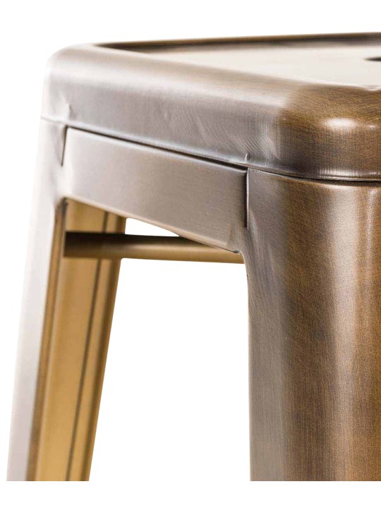 Set 2 scaune de bar Joshua V2, auriu