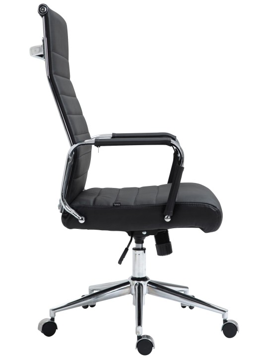 Scaun de birou Columbus piele naturala, negru