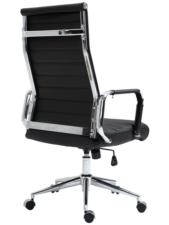 Scaun de birou Columbus piele naturala, negru