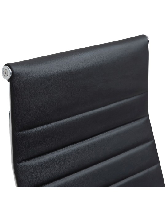 Scaun de birou Columbus piele naturala, negru