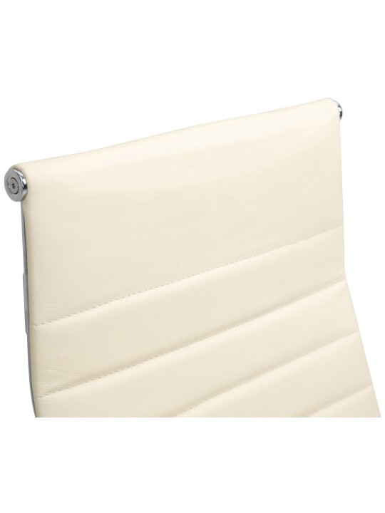 Scaun de birou Columbus piele naturala, crem Scaun de birou Columbus piele naturala, crem