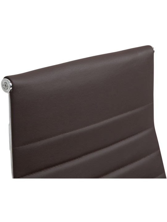 Scaun de birou Columbus piele naturala, maro