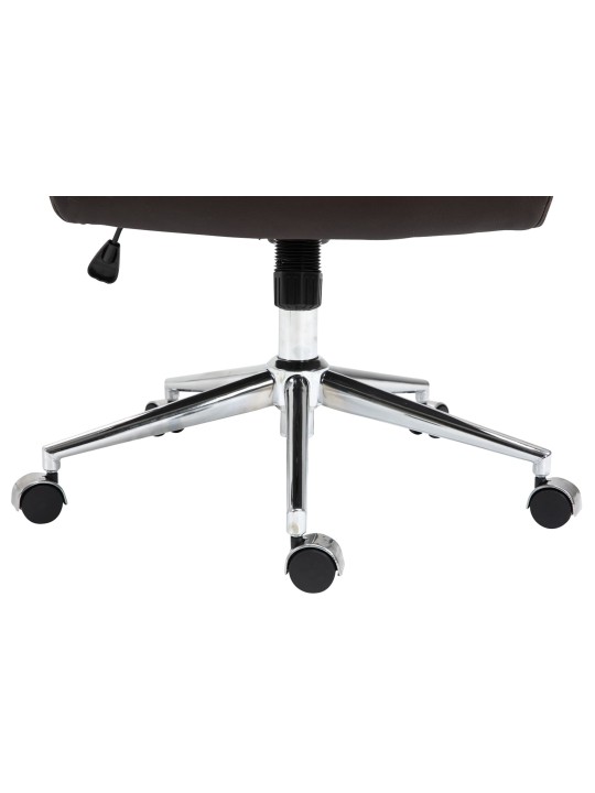 Scaun de birou Columbus piele naturala, maro