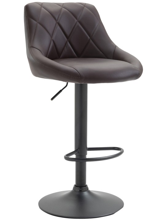 Scaun de bar Lazio imitatie piele, maro