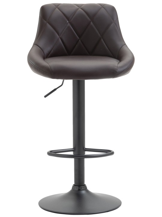 Scaun de bar Lazio imitatie piele, maro