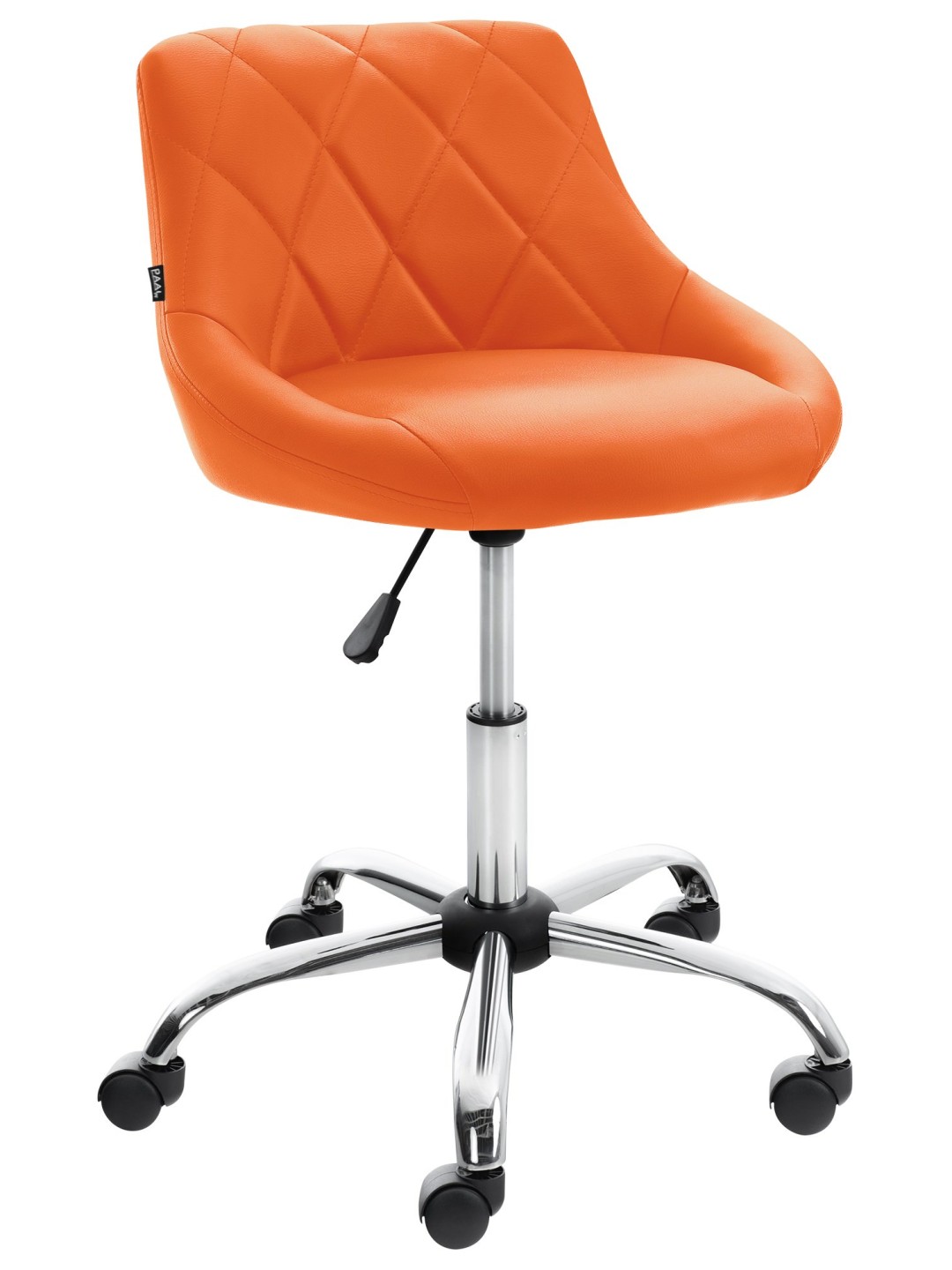 Scaun de lucru Lazio imitatie piele, portocaliu