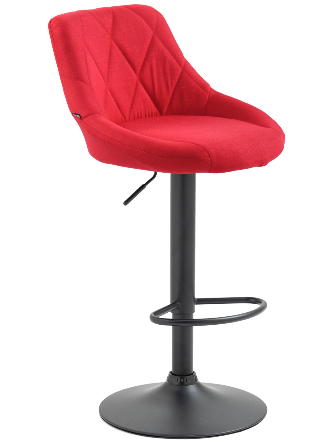 Scaun de bar țesătură Lazio, roșu