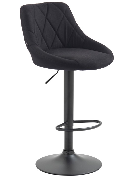 Scaun de bar țesătură Lazio, negru