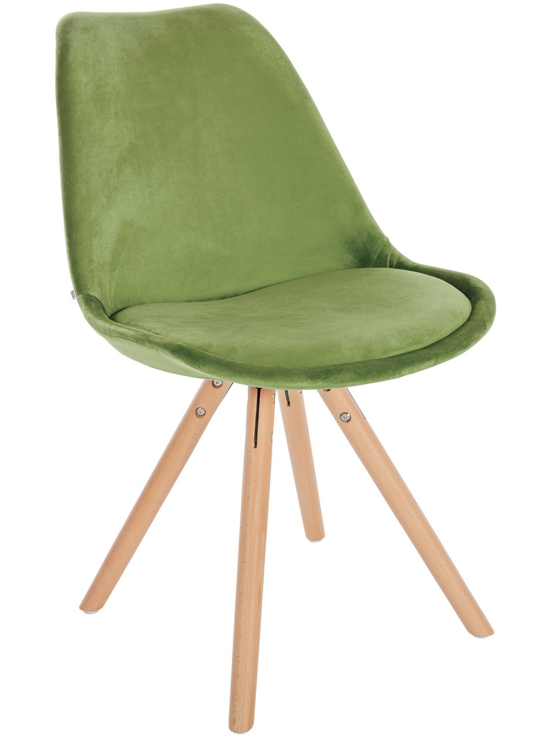 Scaun Sofia Velvet Round, verde deschis
