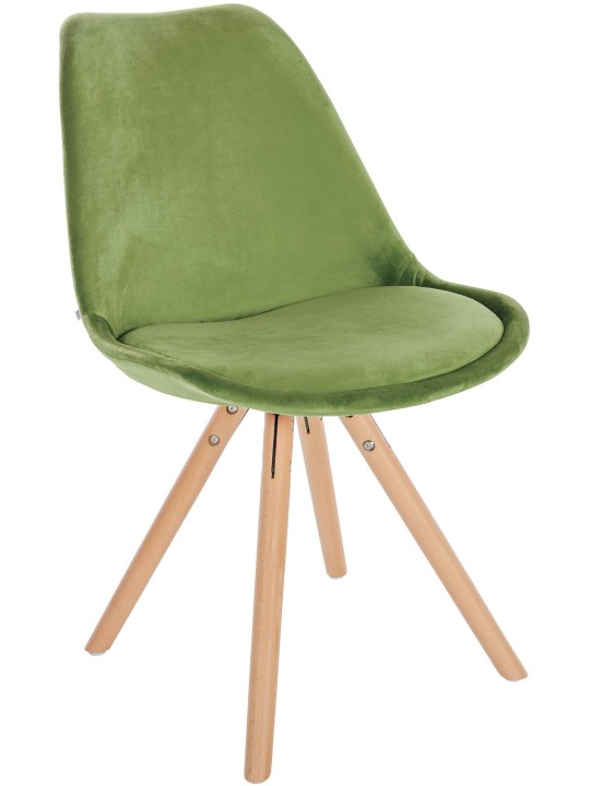 Scaun Sofia Velvet Round, verde deschis