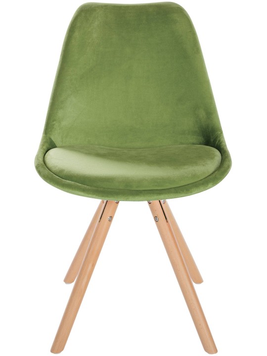 Scaun Sofia Velvet Round, verde deschis