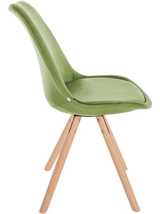 Scaun Sofia Velvet Round, verde deschis