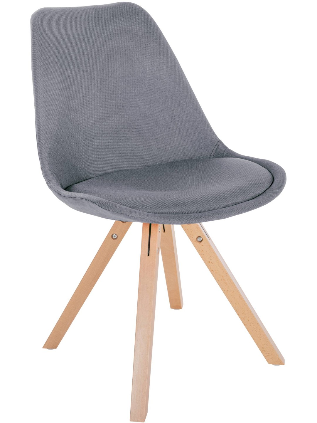 Scaun Sofia Fabric Square, gri deschis