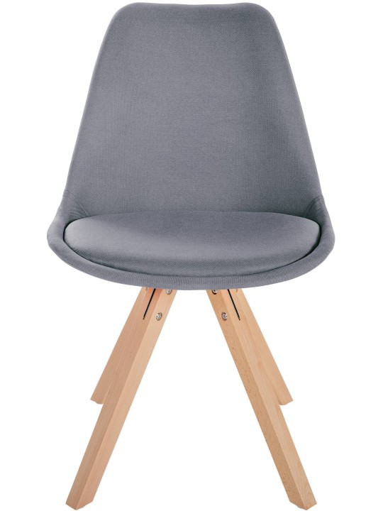 Scaun Sofia Fabric Square, gri deschis