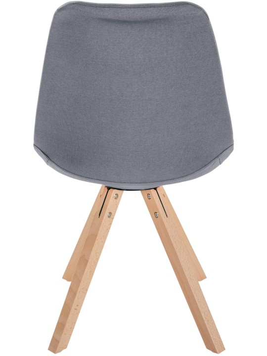 Scaun Sofia Fabric Square, gri deschis