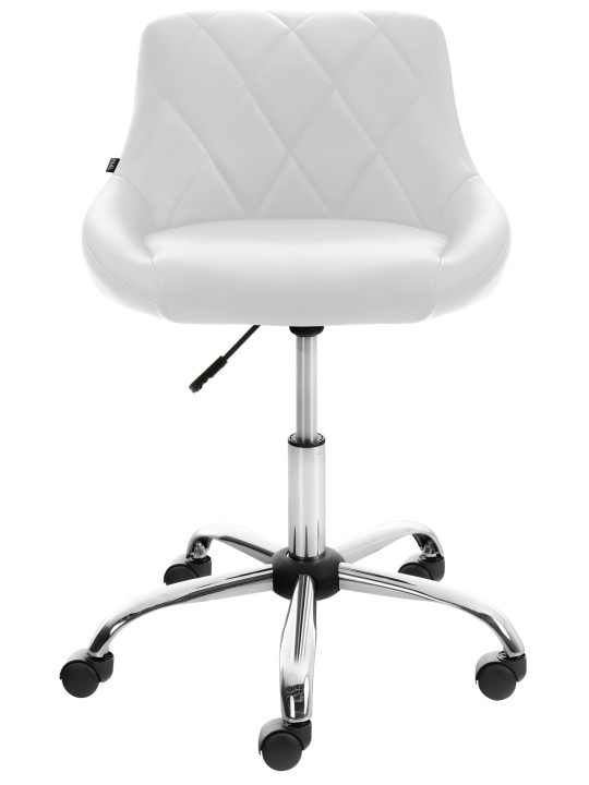 Scaun de lucru Lazio imitatie piele, alb