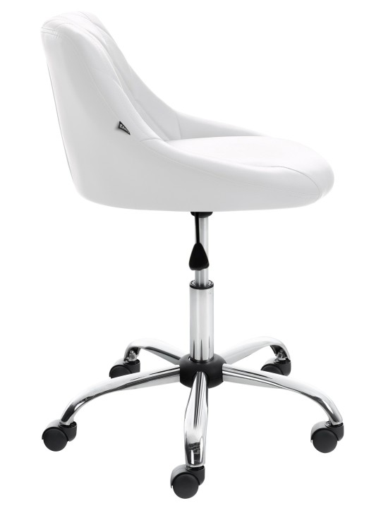 Scaun de lucru Lazio imitatie piele, alb