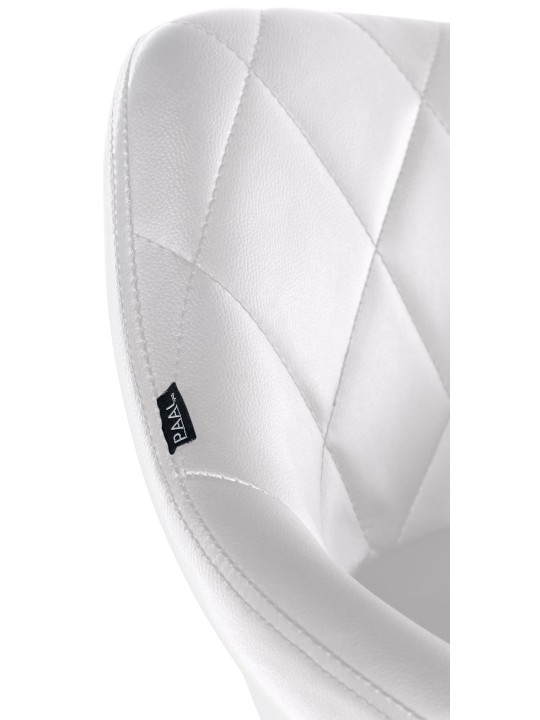 Scaun de lucru Lazio imitatie piele, alb