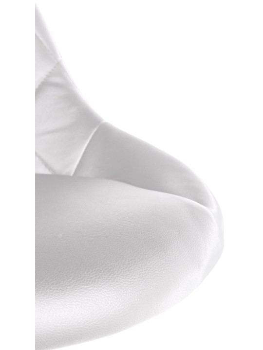 Scaun de lucru Lazio imitatie piele, alb