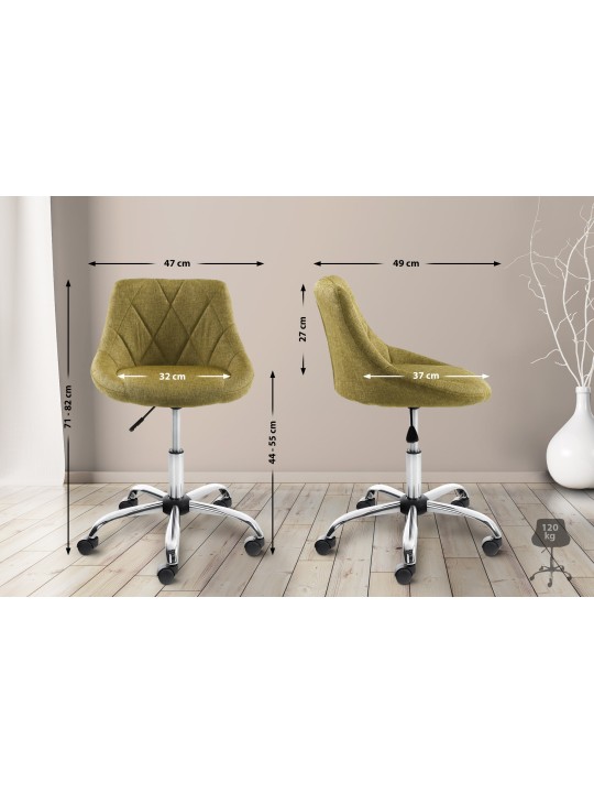 Scaun de lucru Tesatura Lazio, verde