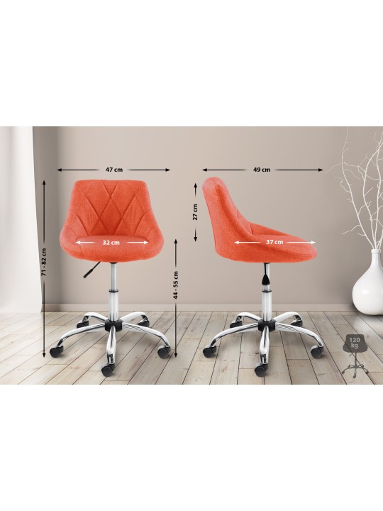 Scaun de lucru Tesatura Lazio, portocaliu