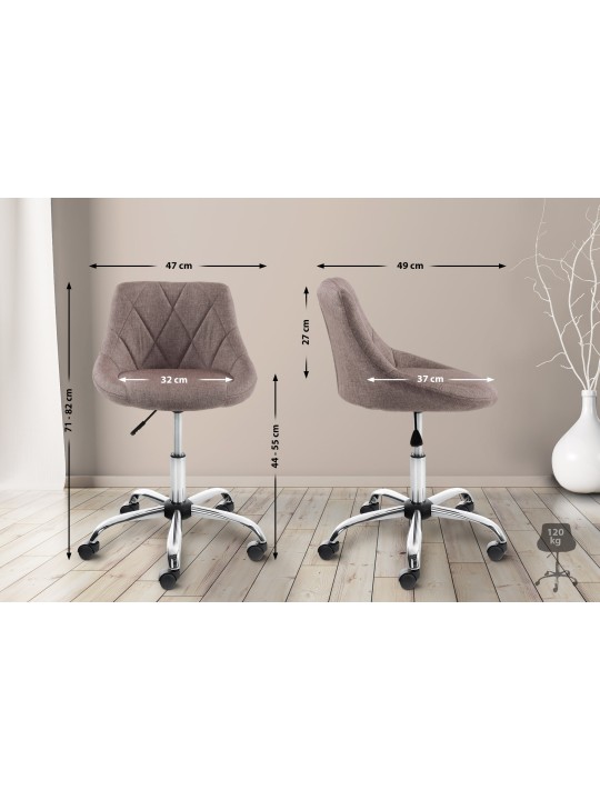 Scaun de lucru Tesatura Lazio, taupe Scaun de lucru Tesatura Lazio, taupe