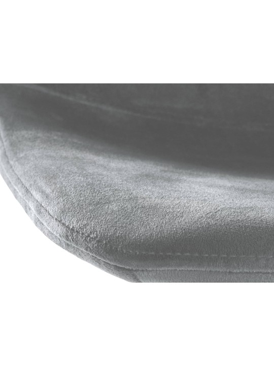 Scaun de bar Divo catifea crom, gri