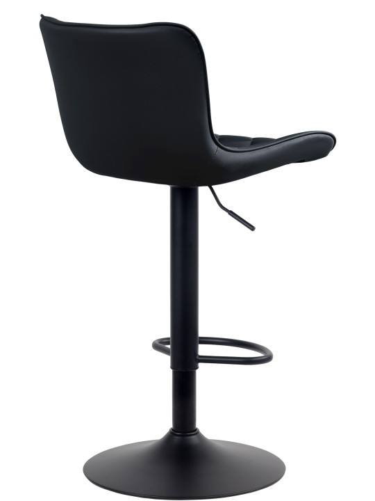 Scaun de bar Emma piele artificiala, negru Scaun de bar Emma piele artificiala, negru